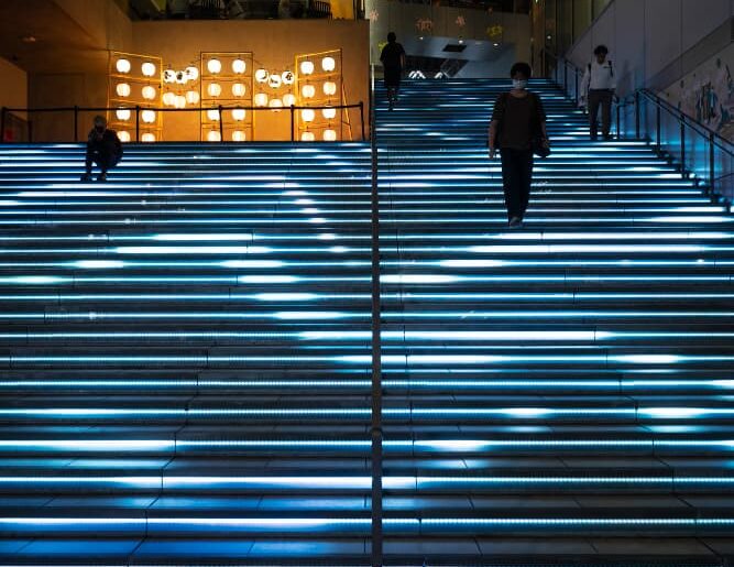 Eclairage public immersif